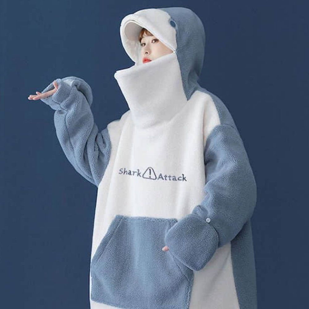 Shark Plush Hoodies 